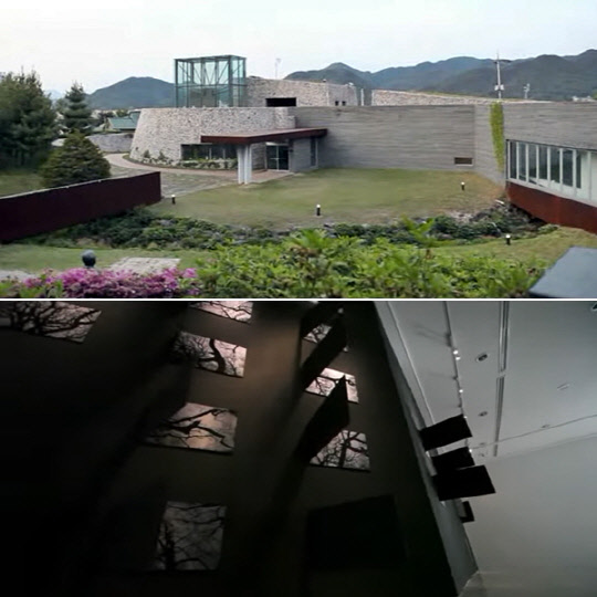 강원도 양구군립 '박수근 미술관' 외관과 내부 전시실.박수근 미술관 홈페이지·유튜브 제공 홍보영상 갈무리